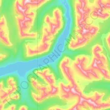 Cry Lake topographic map, elevation, terrain