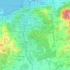 Buca topographic map, elevation, terrain