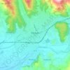 Elbasan topographic map, elevation, terrain