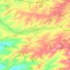 Courtisols topographic map, elevation, terrain