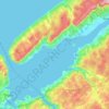 Annapolis Basin topographic map, elevation, terrain