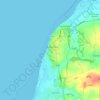 Hunstanton Beach topographic map, elevation, terrain