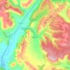 Huérguina topographic map, elevation, terrain