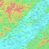 Anqing topographic map, elevation, terrain