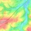 Culitzsch topographic map, elevation, terrain