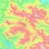 Mù Cang Chải topographic map, elevation, terrain