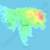 Goli otok topographic map, elevation, terrain