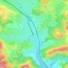 La Destrousse topographic map, elevation, terrain
