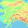 Yukon River topographic map, elevation, terrain