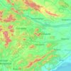 Nayagarh topographic map, elevation, terrain