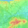 Calverton topographic map, elevation, terrain