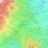 Shirakawa topographic map, elevation, terrain