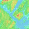 Town of Grand Bay-Westfield topographic map, elevation, terrain