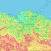 Biscaye topographic map, elevation, terrain