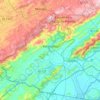 Paracambi topographic map, elevation, terrain