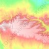 Cypress Hills Provincial Park topographic map, elevation, terrain