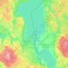 Lake Peipus topographic map, elevation, terrain
