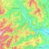 Dofteana topographic map, elevation, terrain