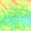Dickinson topographic map, elevation, terrain