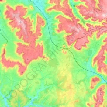 21320 topographic map, elevation, terrain