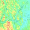 Town of Lyons topographic map, elevation, terrain