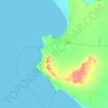 Paita topographic map, elevation, terrain