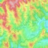 Slavičín topographic map, elevation, terrain
