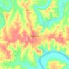 Wardsville topographic map, elevation, terrain