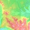 Mammoth Lakes topographic map, elevation, terrain