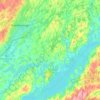 Otonabee–South Monaghan topographic map, elevation, terrain