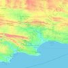 Sundays River Valley Local Municipality topographic map, elevation, terrain