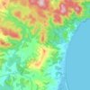 Bream Creek topographic map, elevation, terrain