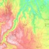 Amalfi topographic map, elevation, terrain