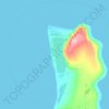 Gambell topographic map, elevation, terrain