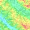 Cravencères topographic map, elevation, terrain