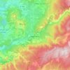 Méthamis topographic map, elevation, terrain