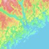 Saint Augustine topographic map, elevation, terrain