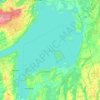 Lake Simcoe topographic map, elevation, terrain