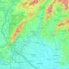 Région de Trnava topographic map, elevation, terrain
