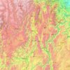 Liangshan Yi Autonomous Prefecture topographic map, elevation, terrain