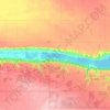 Pasqua Lake topographic map, elevation, terrain
