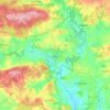 Guer topographic map, elevation, terrain