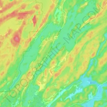 Buck Lake topographic map, elevation, terrain