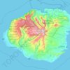 Kauai topographic map, elevation, terrain