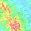 Montepulciano topographic map, elevation, terrain