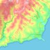 Flinders topographic map, elevation, terrain