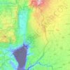 Golan Heights topographic map, elevation, terrain