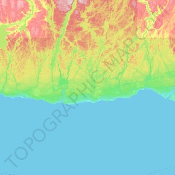 Rivière-au-Tonnerre topographic map, elevation, terrain
