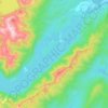 Lake Monowai topographic map, elevation, terrain