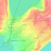 Lambton County topographic map, elevation, terrain